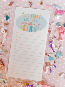 4x8 Its Fine I'm Fine Everything's Fine Notepad