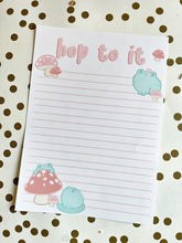 Load image into Gallery viewer, 5x7 Frog Hop To It Notepad