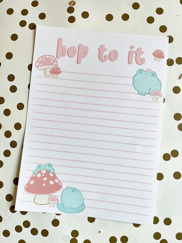 5x7 Frog Hop To It Notepad