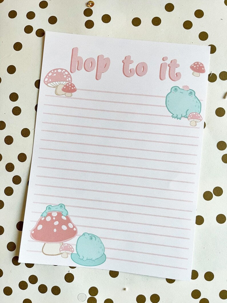 5x7 Frog Hop To It Notepad