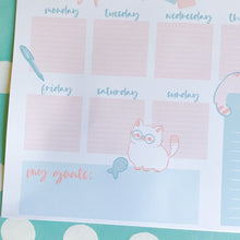 Load image into Gallery viewer, 7x10 Weekly Planner Cats