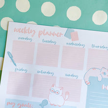 Load image into Gallery viewer, 7x10 Weekly Planner Cats