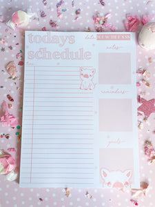 5x7 Today's Schedule Notepad