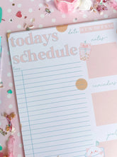 Load image into Gallery viewer, 5x7 Today&#39;s Schedule Notepad