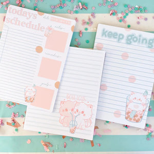 5x7 Keep Going Cats Notepad