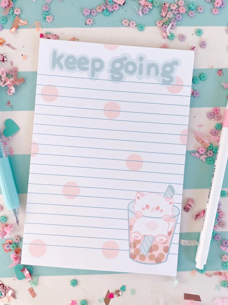 5x7 Keep Going Cats Notepad