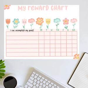 Flower Reward Chart:  Printable