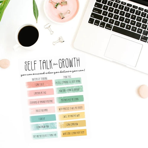 Self Talk for Growth Printable