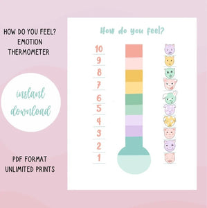 Feeling Thermometer Printable