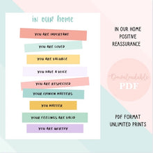 Load image into Gallery viewer, In Our Home Quote Printable