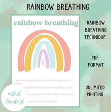 Load image into Gallery viewer, Rainbow Breathing Printable