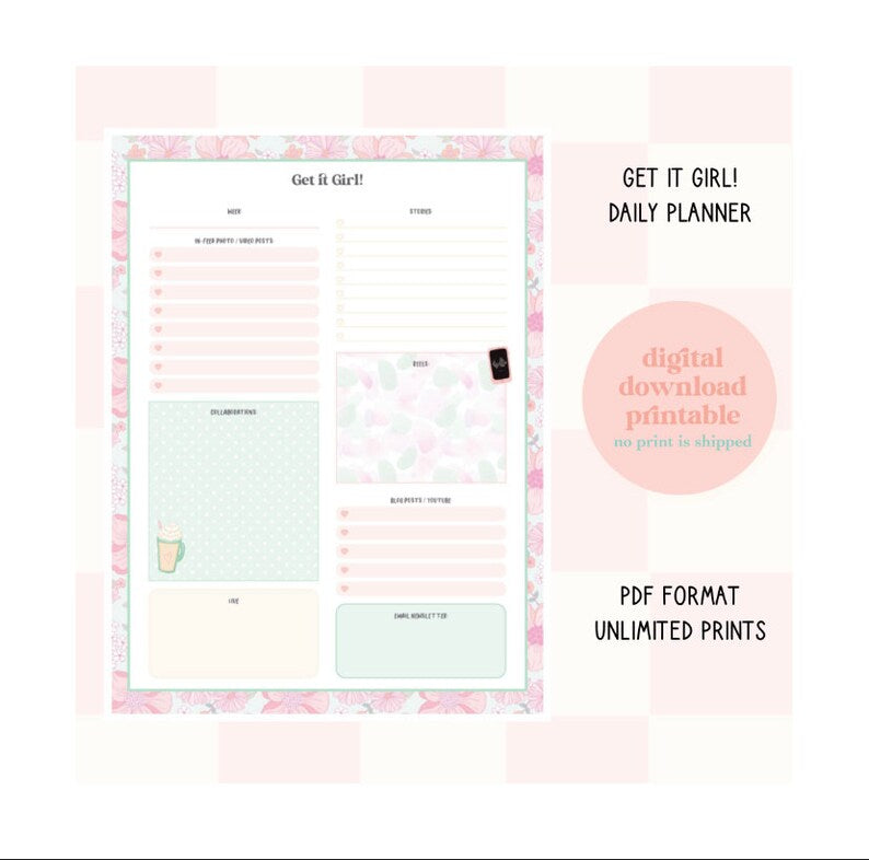 Get it Girl Planner Printable