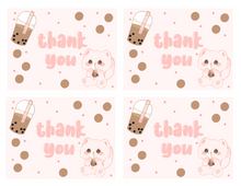 Load image into Gallery viewer, Thank You Cards Boba
