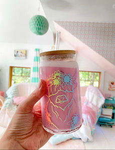 Highland Cow Glass