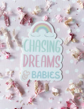 Load image into Gallery viewer, Chasing Dreams and Babies Sticker