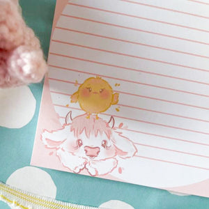 4x4 Cow and Chick Memo Pad