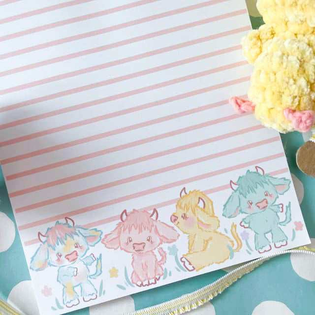 6x8 Cows Notes Pad