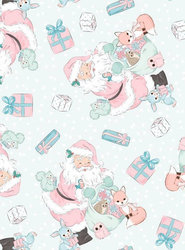 Christmas Santa and Critters Snuggle Blanket