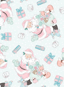 Christmas Santa and Critters Snuggle Blanket