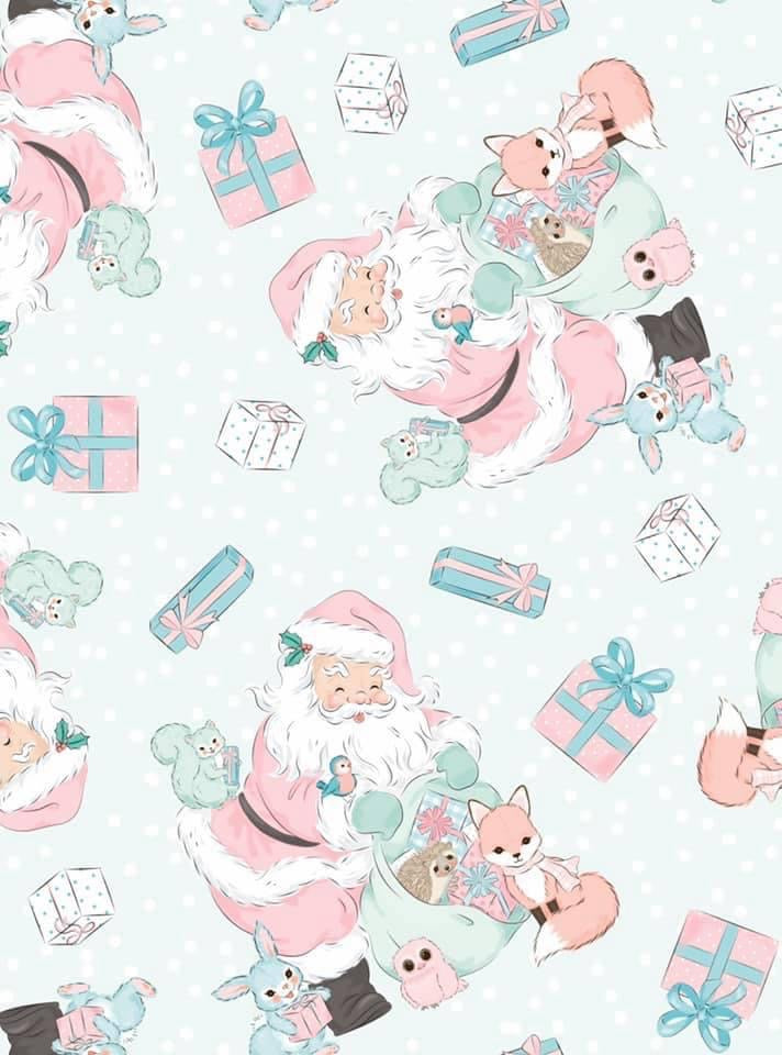 Christmas Santa and Critters Snuggle Blanket
