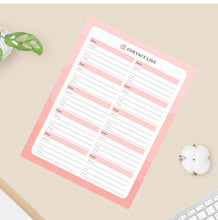Load image into Gallery viewer, Contact List Planner: Printable
