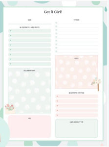 Get it Girl Planner Printable