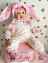 Load image into Gallery viewer, 16” Preorder Bunny Overall Outfit