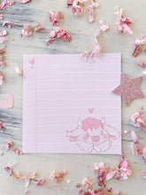 Load image into Gallery viewer, 4x4 Kawaii cow Notepad