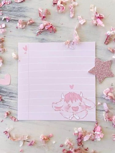 4x4 Kawaii cow Notepad