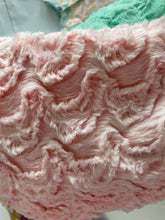 Load image into Gallery viewer, Medium Frog/mushroom stripey blanket preorder