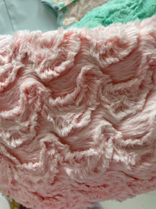 Medium Frog/mushroom stripey blanket preorder
