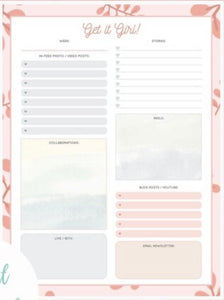 Get it Girl Planner Printable
