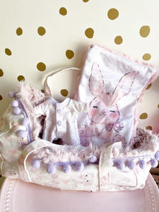 Preorder Pink & purple sleepy bunny set