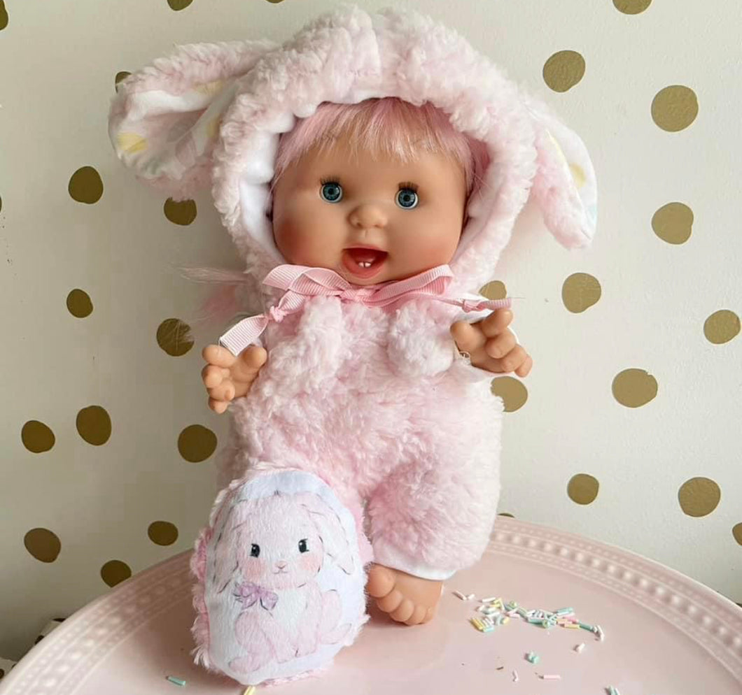 10” pink bunny doll set for Annette Ulery
