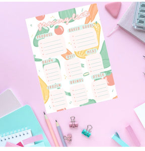 Grocery List Planner: Printable