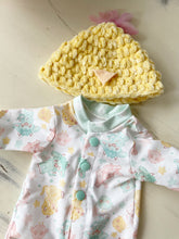 Load image into Gallery viewer, 16” Preorder Spring Shaggy Cow Footie Pajama
