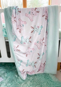 Christmas Reindeer Snuggle Blanket