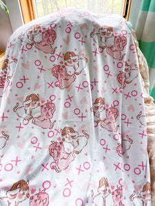 Xoxo cow Snuggle Blanket