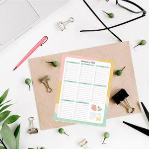 Grocery List Planner: Printable