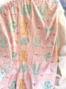 Kawaii Critters Snuggle Blanket