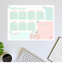 Load image into Gallery viewer, Bicycle Weekly Planner: Printable
