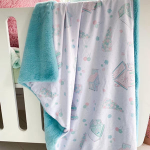Christmas Gingerbread Houses Snuggle Blanket