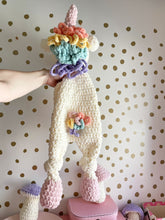 Load image into Gallery viewer, Jumbo crochet rainbow unicorn
