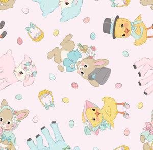 vintage easter Snuggle Blanket