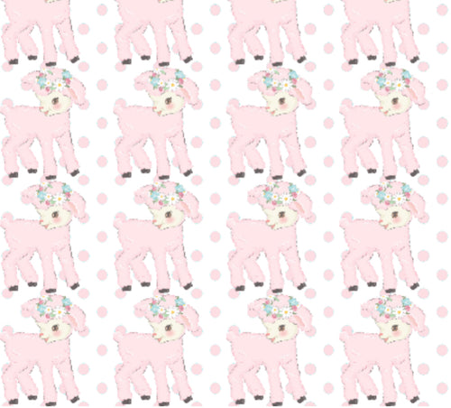 Pink Lamb Snuggle Blanket