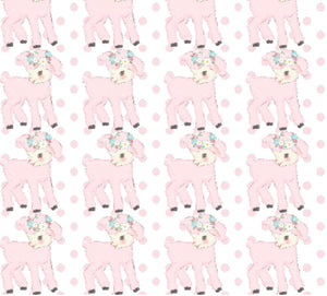 Pink Lamb Snuggle Blanket