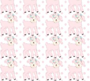 Pink Lamb Snuggle Blanket