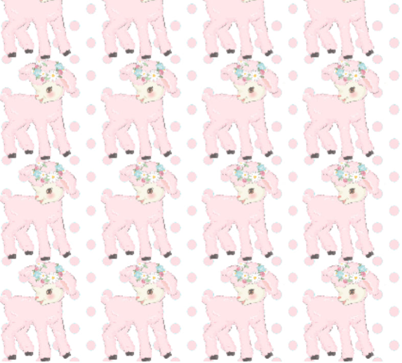 Pink Lamb Snuggle Blanket