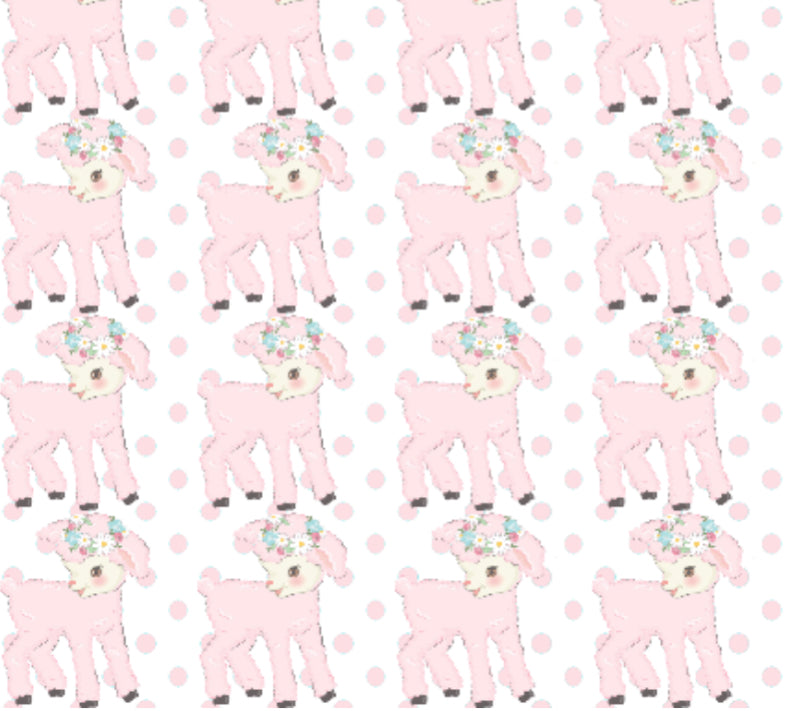 Pink Lamb Snuggle Blanket