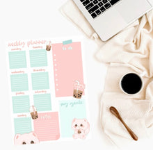 Load image into Gallery viewer, Boba Weekly Planner: Printable